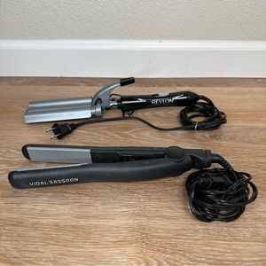 BUNDLE (2) Curling and Straightener Ceramic Hair Styling